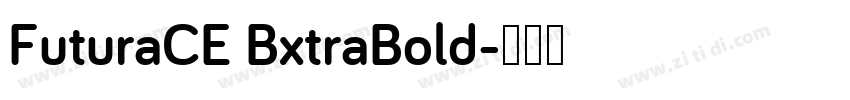 FuturaCE BxtraBold字体转换